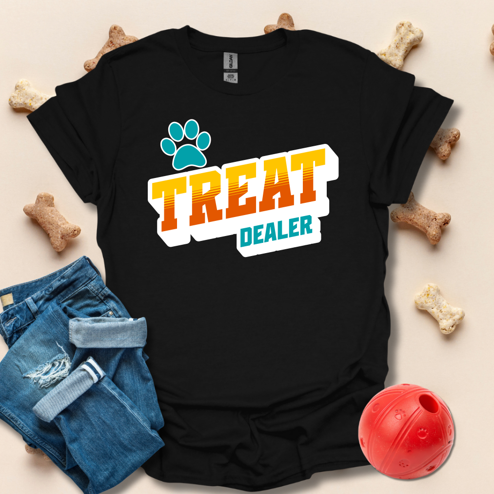 Treat Dealer Funny Dog T-Shirt