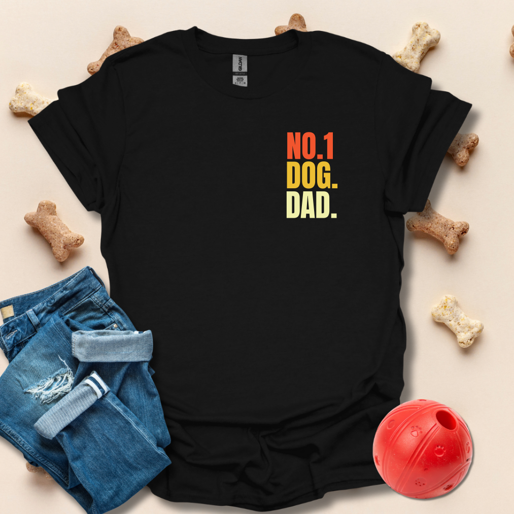 No.1 Dog. Dad T-Shirt