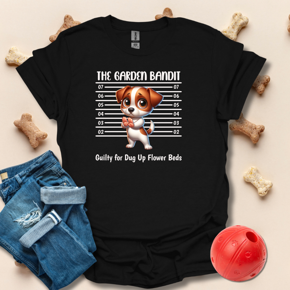 The Garden Bandit Funny Dog T-Shirt