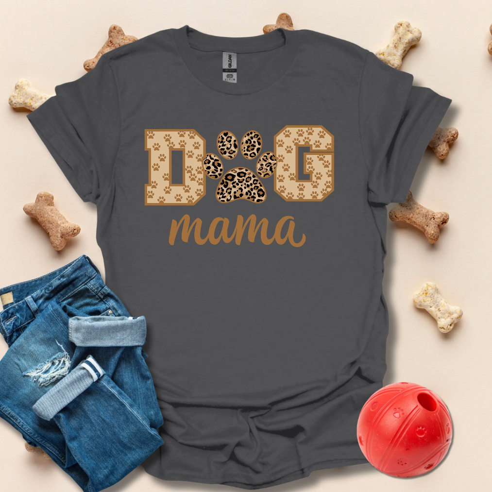 Dog Mama Leopard Print T-Shirt