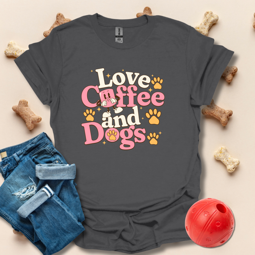 Love Coffee And Dogs T-Shirt