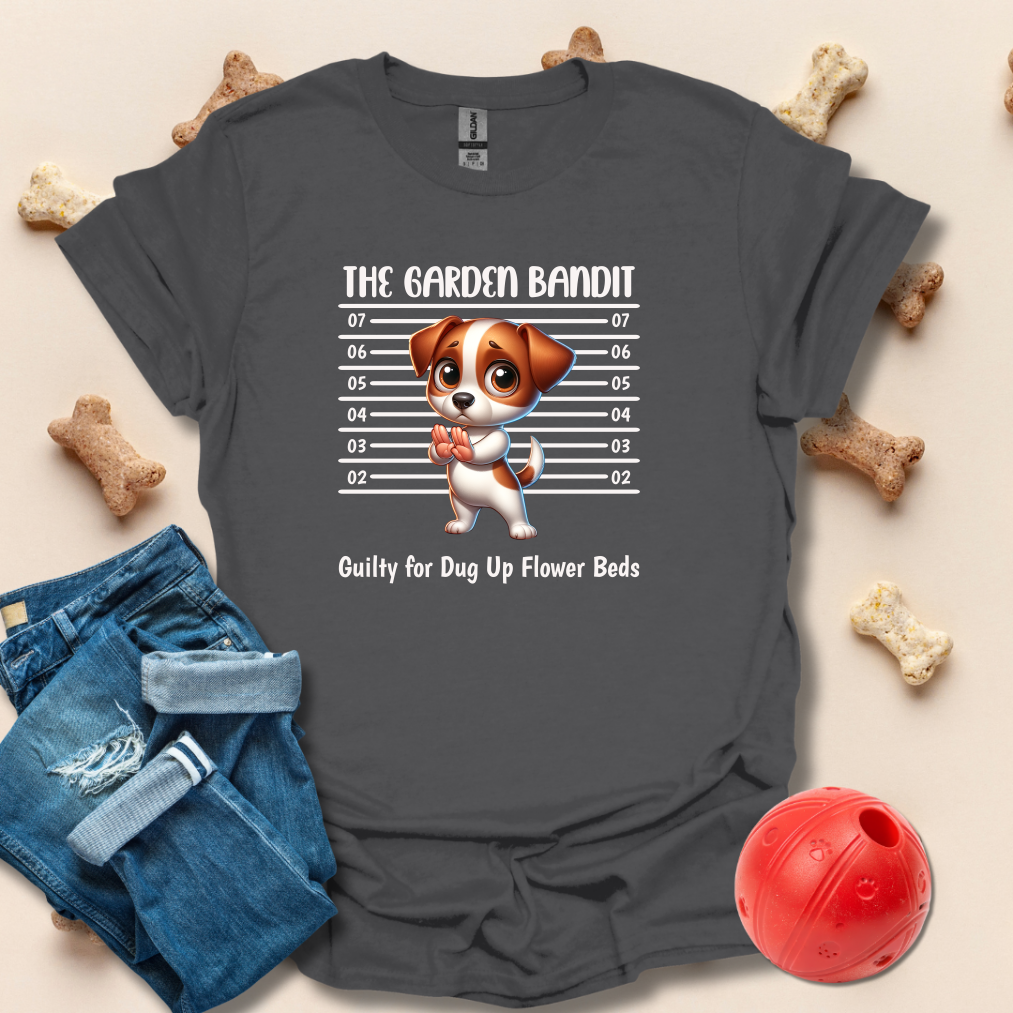 The Garden Bandit Funny Dog T-Shirt