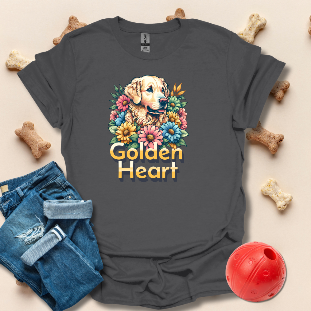 Golden Heart Golden Retriever T-Shirt