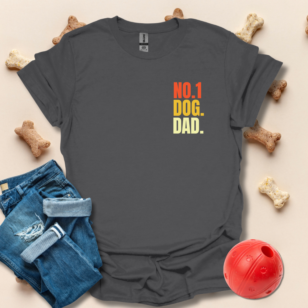No.1 Dog. Dad T-Shirt