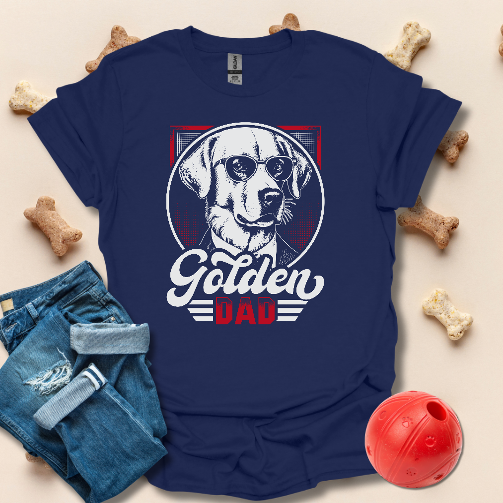 Golden Dad Golden Retriever T-Shirt