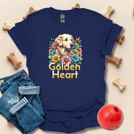 Golden Heart Golden Retriever T-Shirt