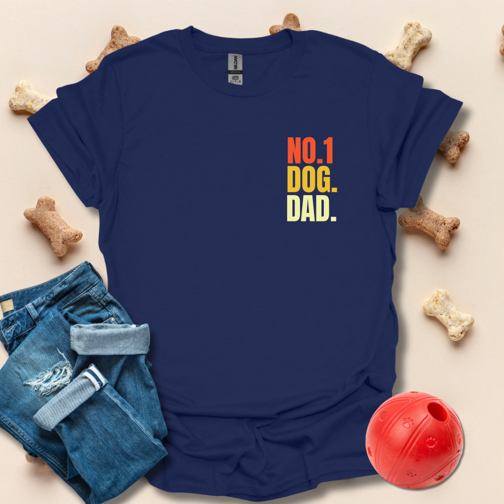 No.1 Dog. Dad T-Shirt
