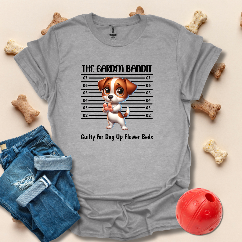The Garden Bandit Funny Dog T-Shirt