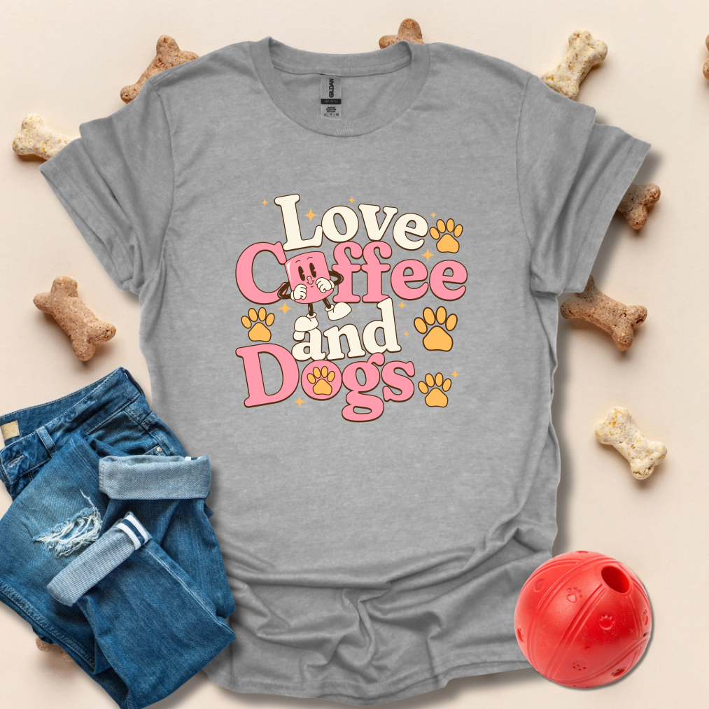 Love Coffee And Dogs T-Shirt
