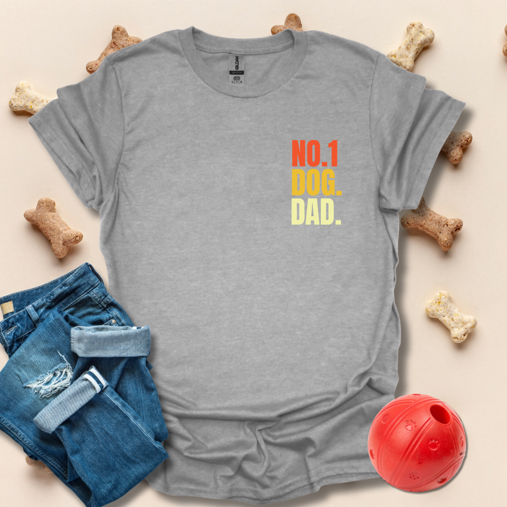 No.1 Dog. Dad T-Shirt