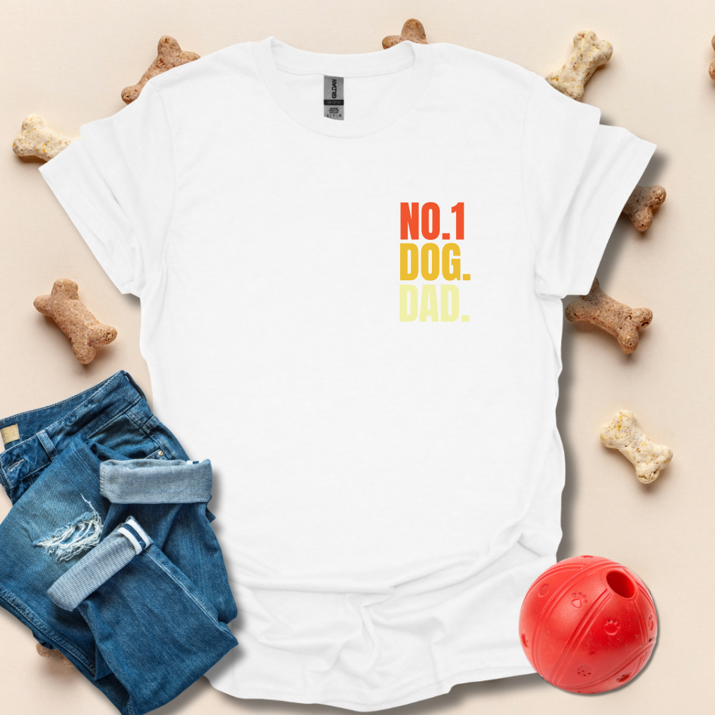 No.1 Dog. Dad T-Shirt